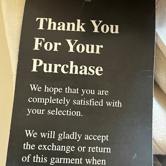 NWT Vintage KASPER for A.S.L Size 16 Vanilla Dress Blazer Suit Separate OffWhite - Picture 11 of 12